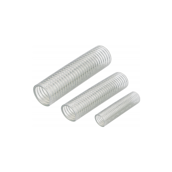 POIN Series PVC Transparan Selang Stainless Steel